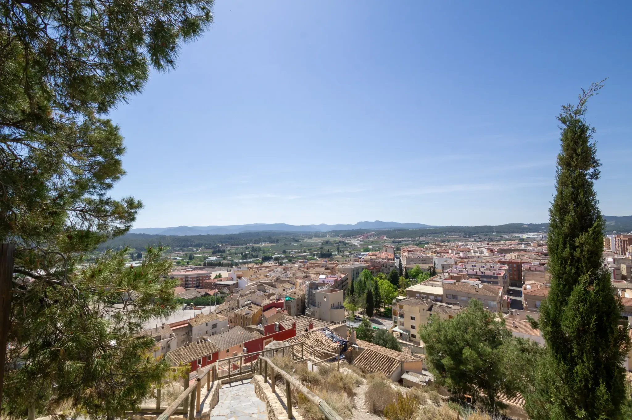 View across Caravaca de la Cruz from the basilica hill