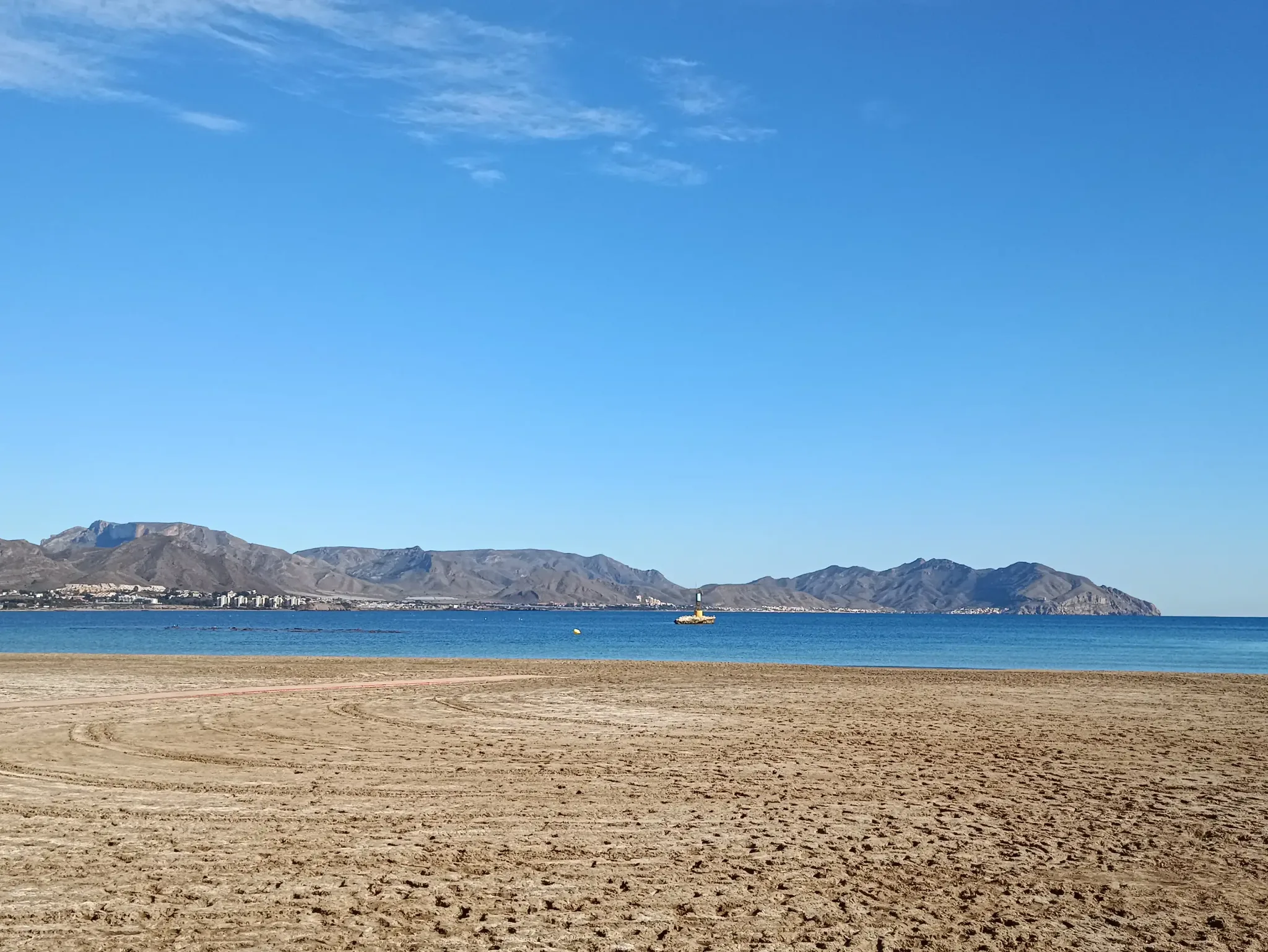 Beach and bay at Puerto de Mazarrón