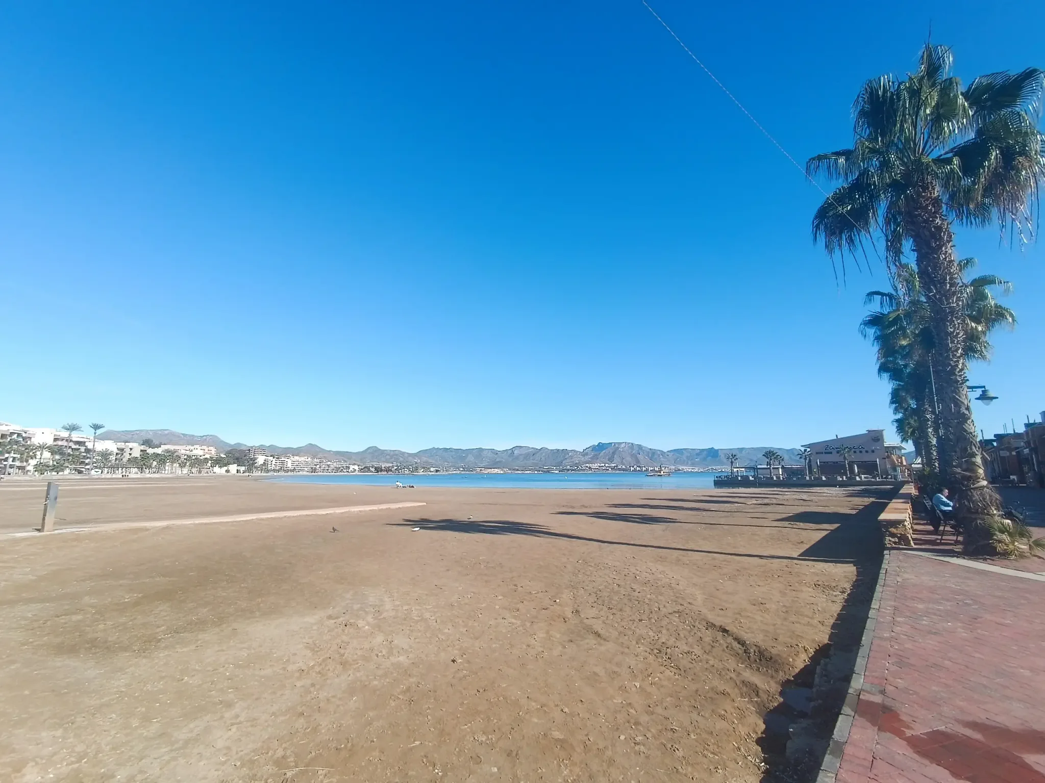Beachfront promenade at Puerto de Mazarrón