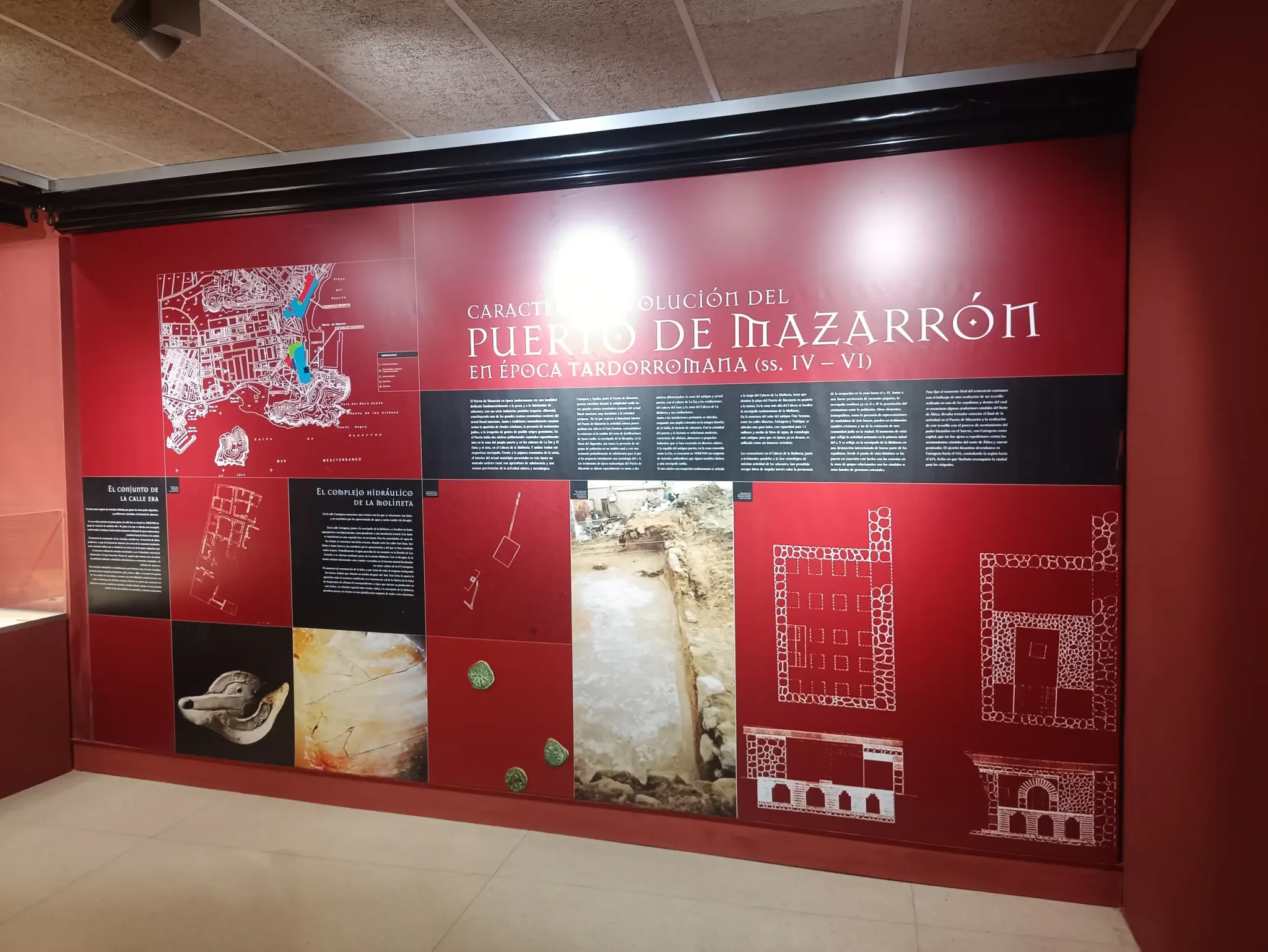 Archaeological remains and displays in the Roman Salting Factory Museum, view 12