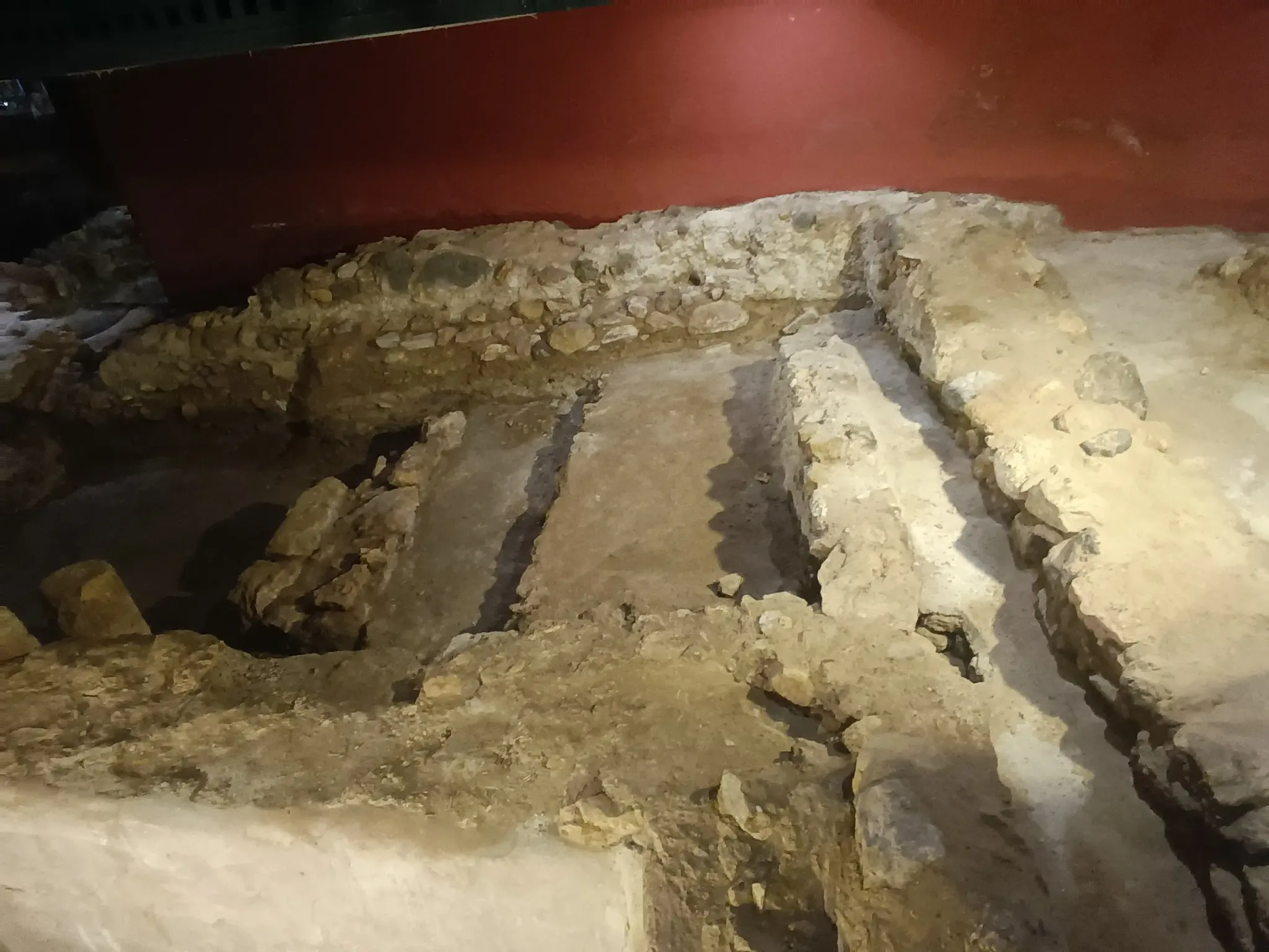 Archaeological remains and displays in the Roman Salting Factory Museum, view 4