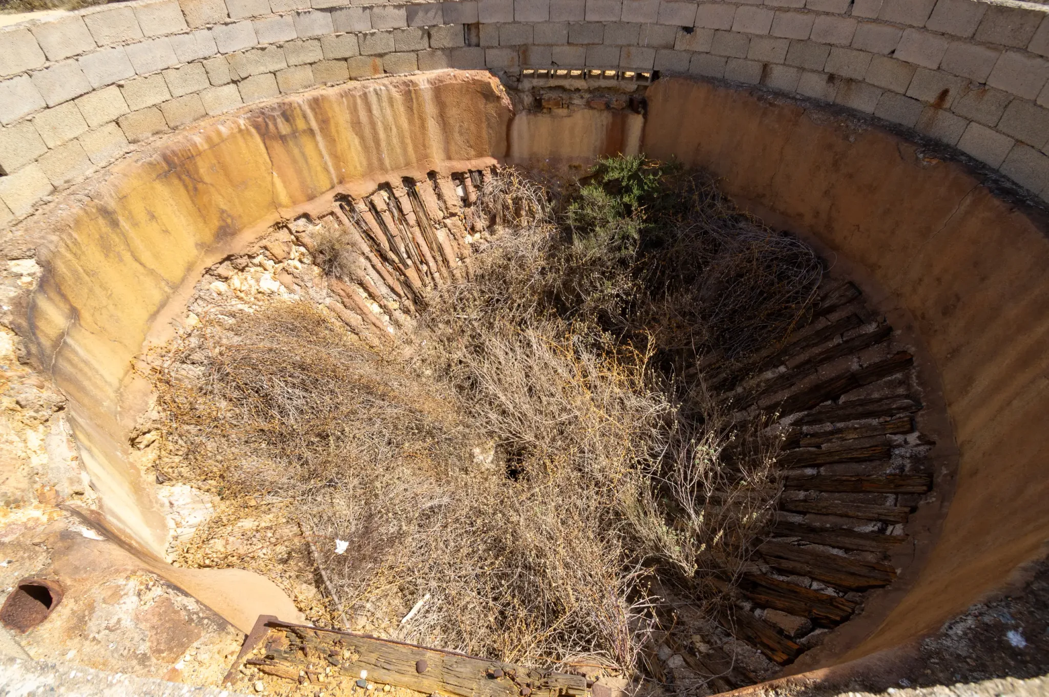 Historic mine workings and mineral landscape at the Mazarrón Mines, view 19