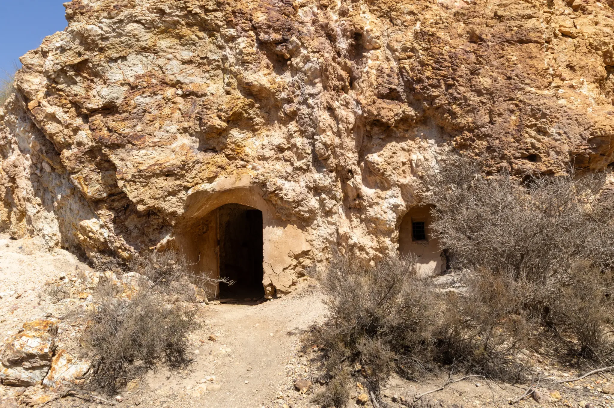 Historic mine workings and mineral landscape at the Mazarrón Mines, view 20