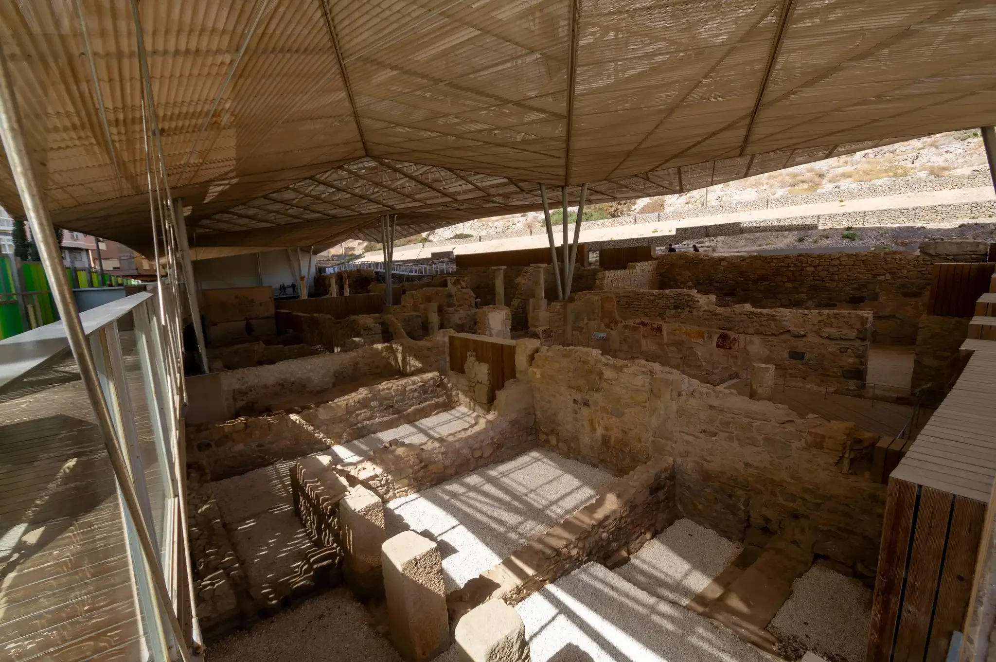 Roman archaeological remains and displays at the Molinete Roman Forum Museum, view 11