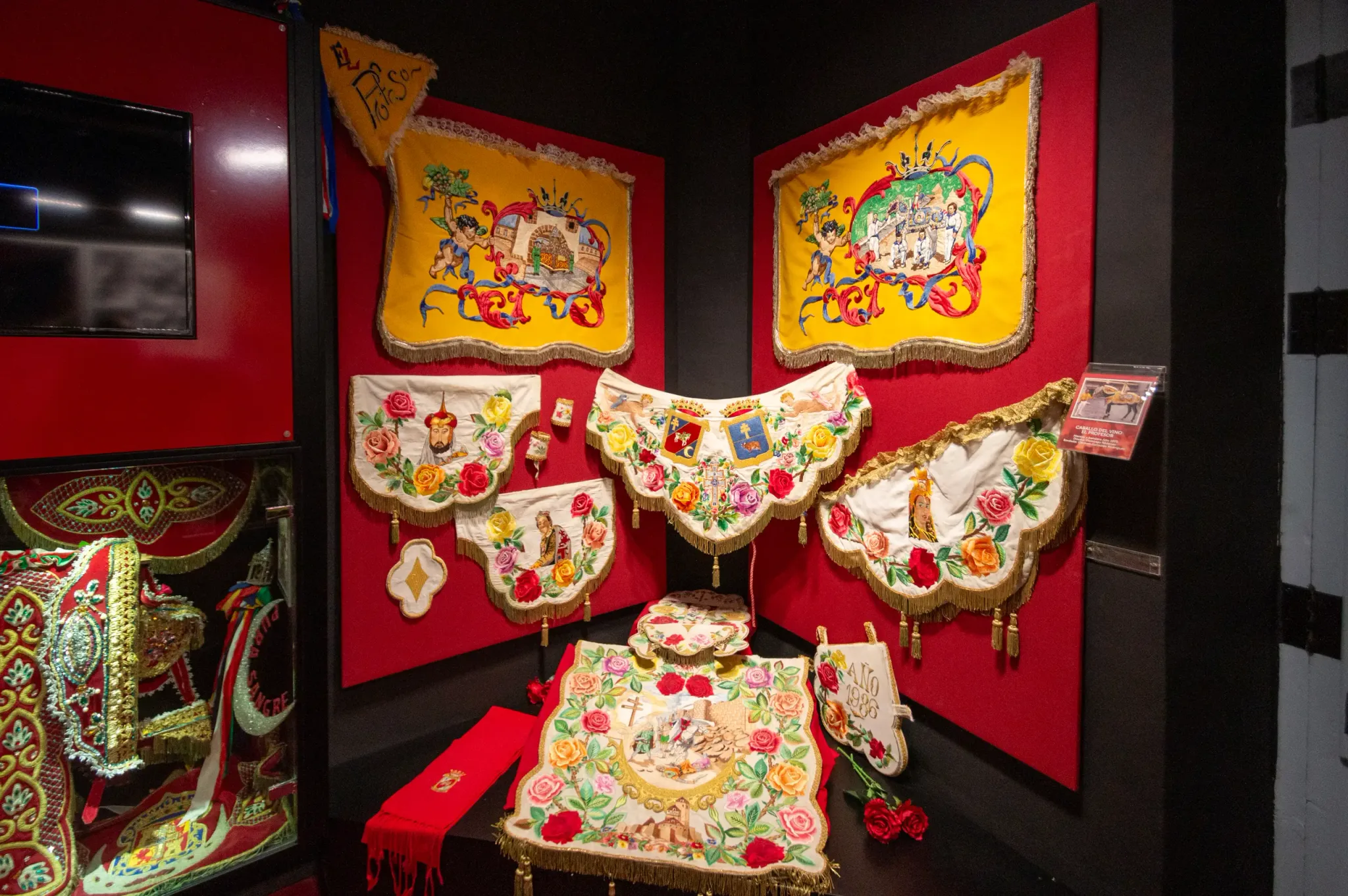 Decorated horse caparisons and displays in the Wine Horses Museum, view 2