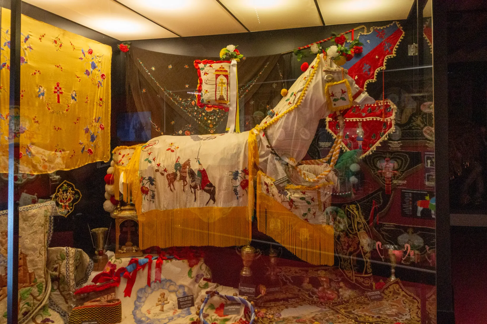 Decorated horse caparisons and displays in the Wine Horses Museum, view 3