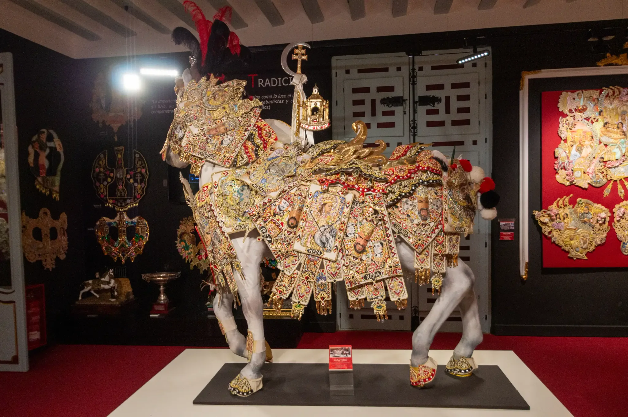 Decorated horse caparisons and displays in the Wine Horses Museum, view 5