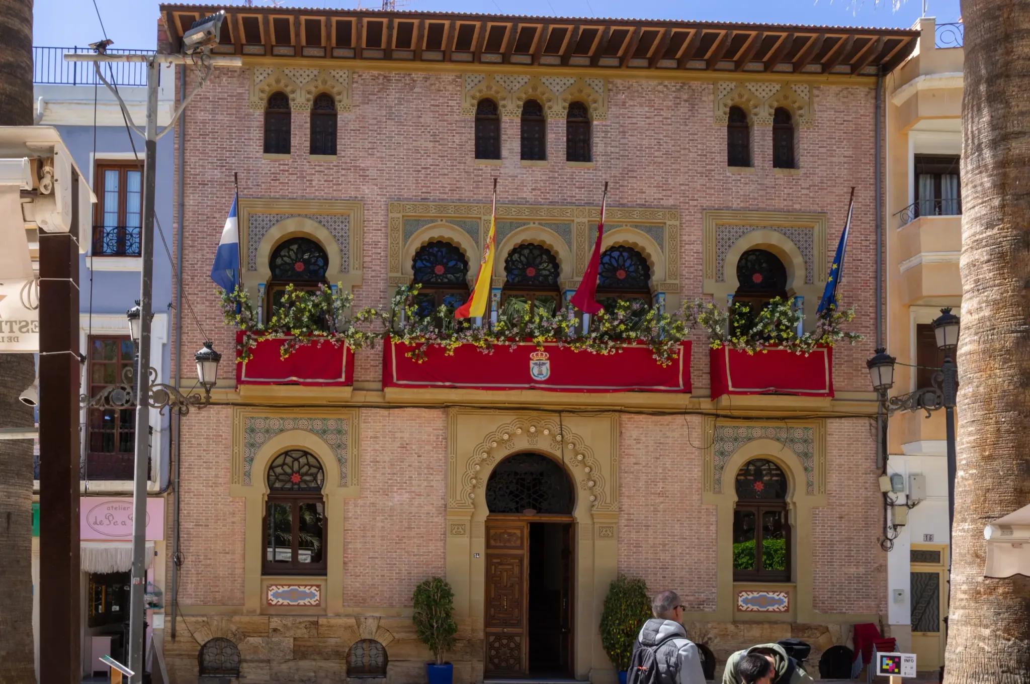 Decorated historic building facade in Águilas