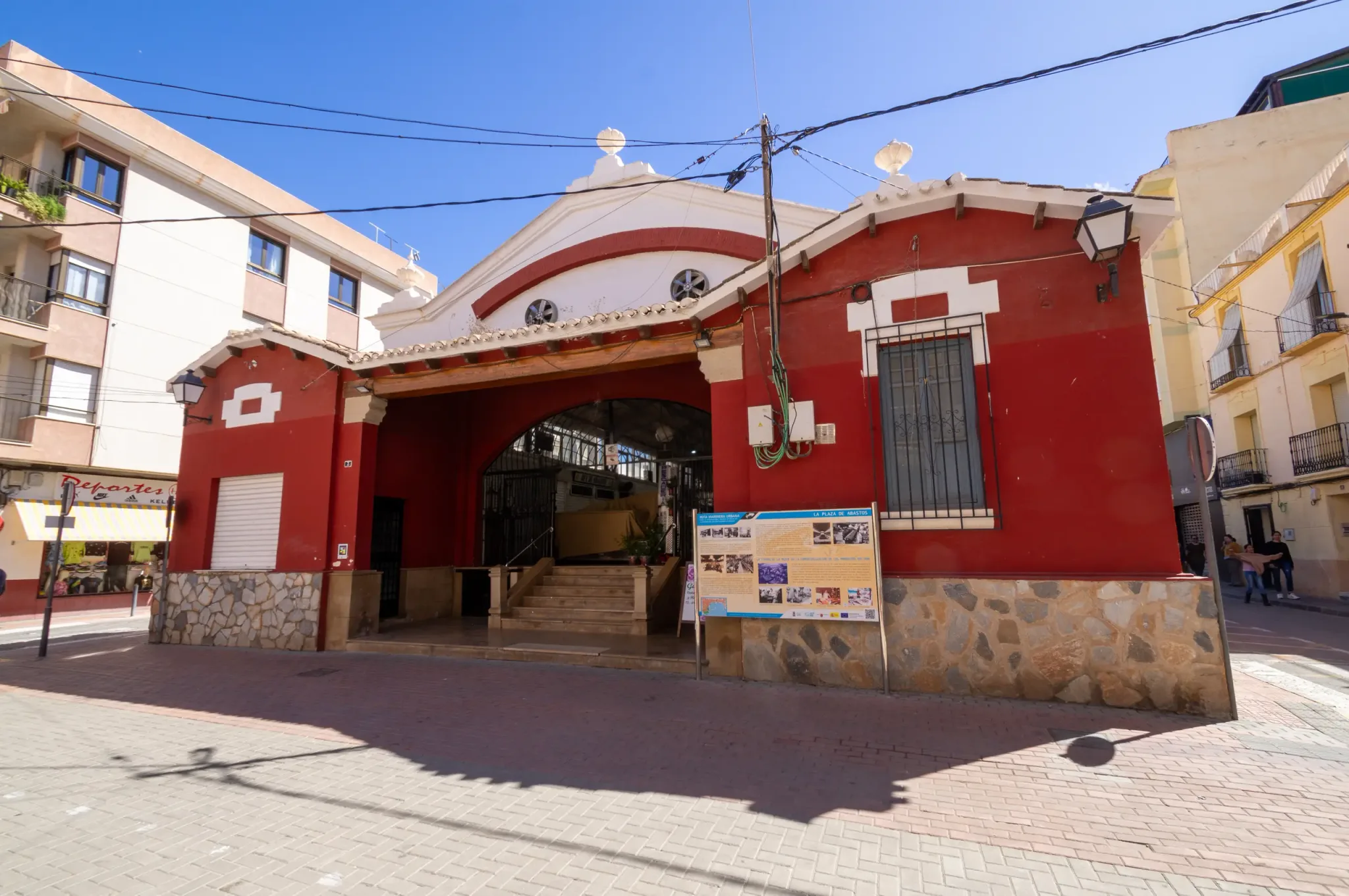 Historic railway station building in Águilas