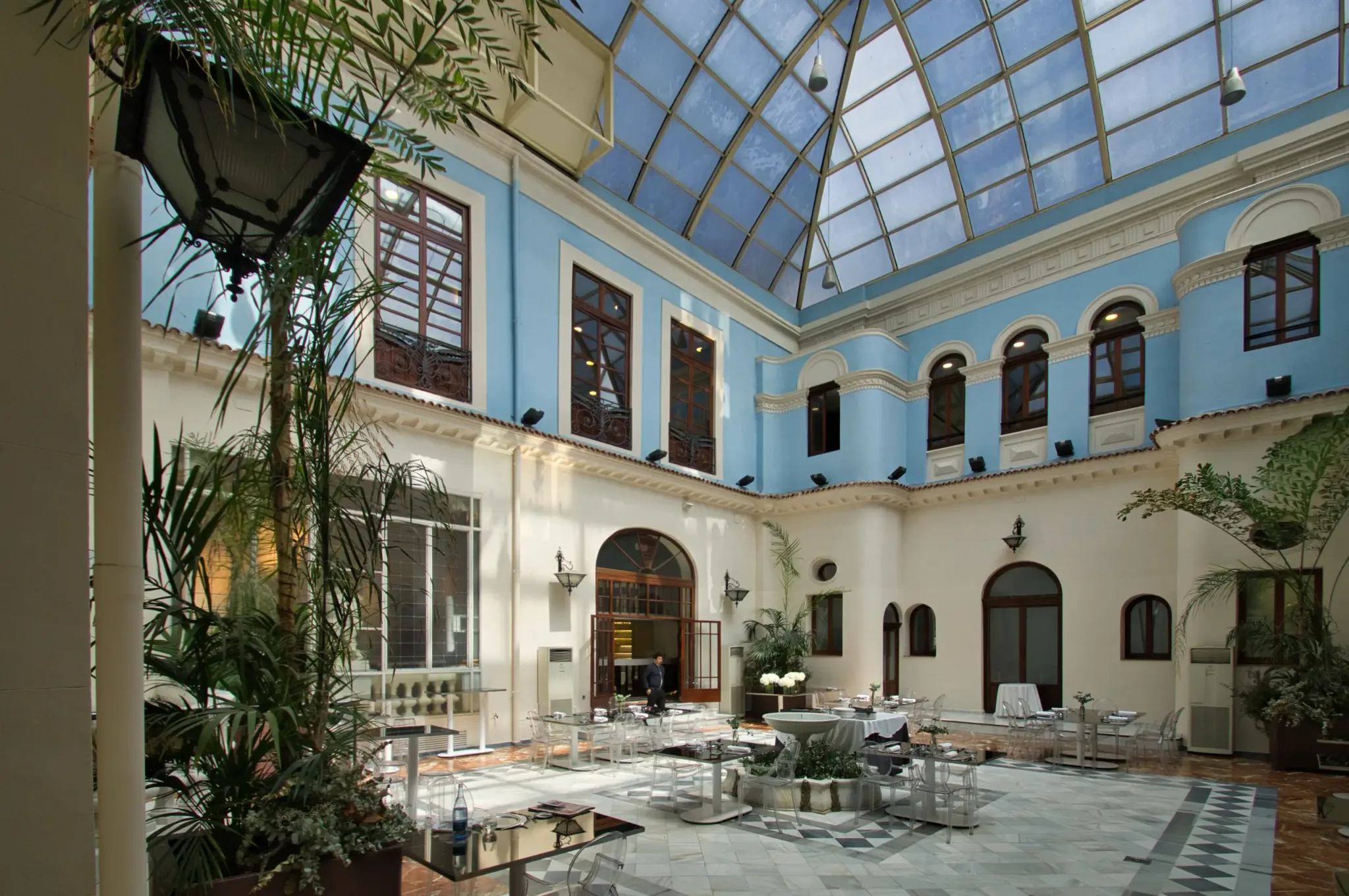 Ornate historic interior of the Royal Casino of Murcia, view 10