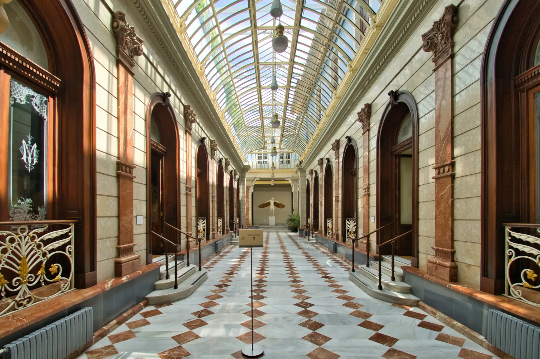 Ornate historic interior of the Royal Casino of Murcia, view 1