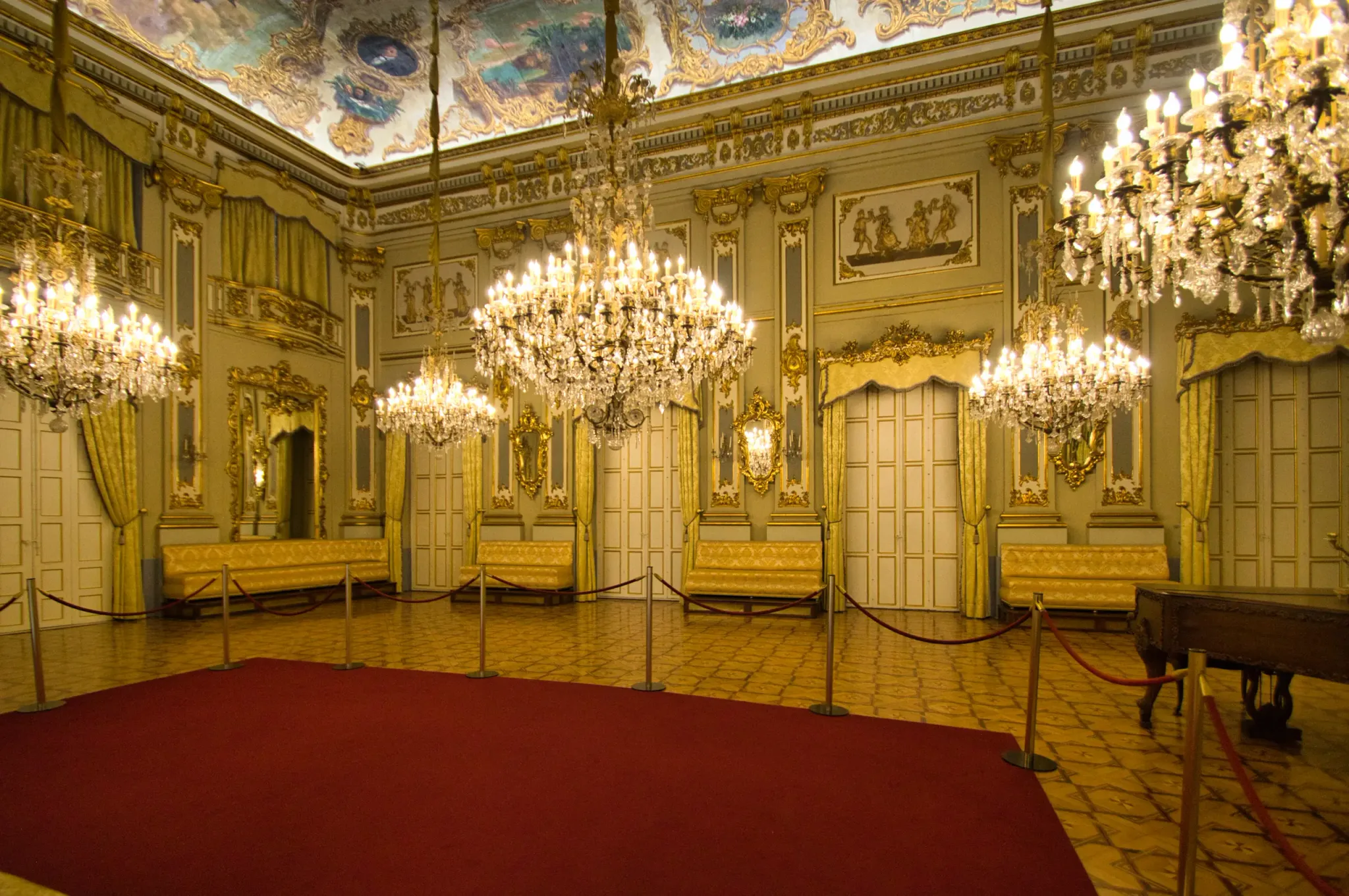 Ornate historic interior of the Royal Casino of Murcia, view 4