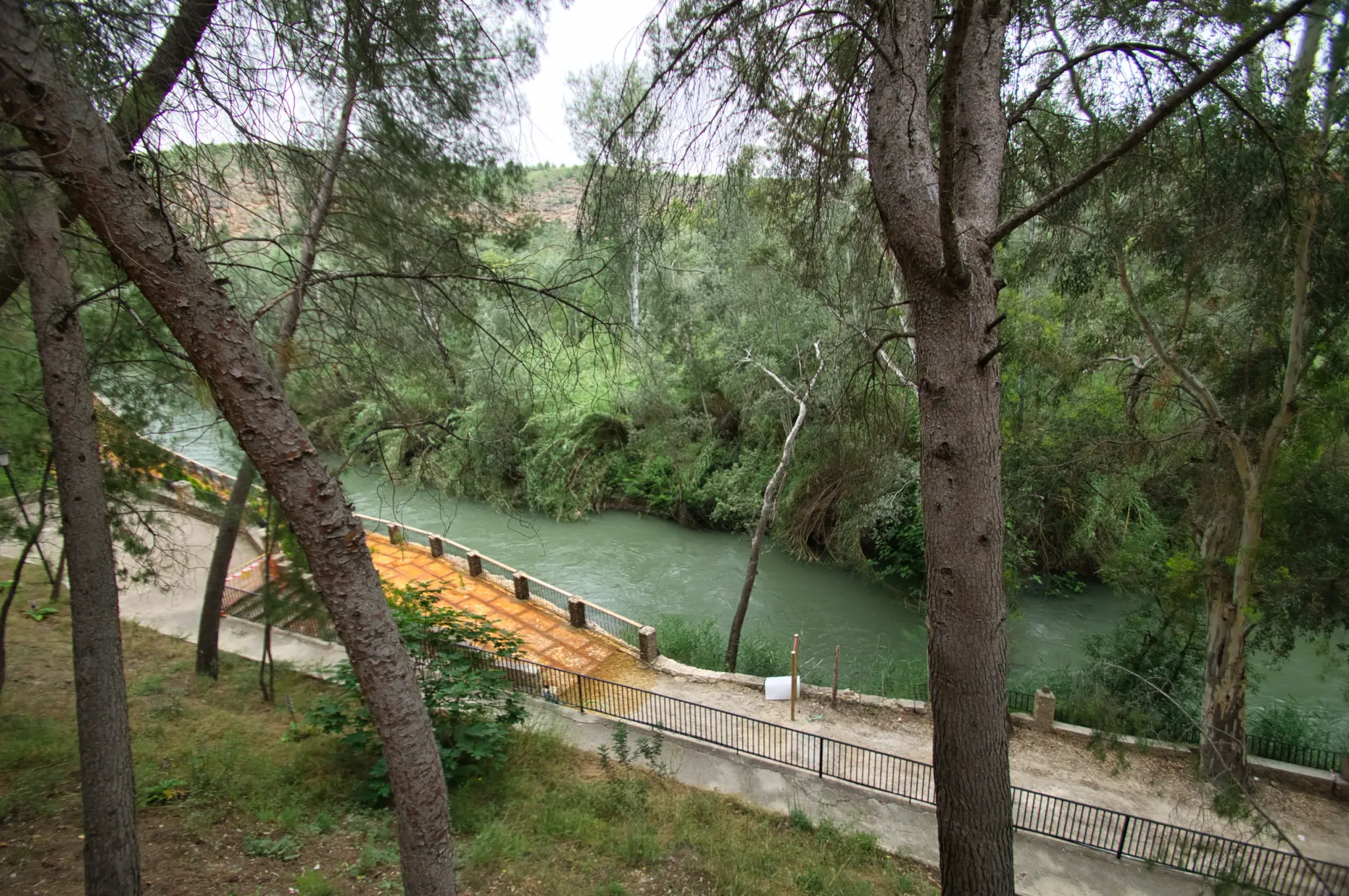 River Segura and woodland beside Santuario Virgen de la Esperanza