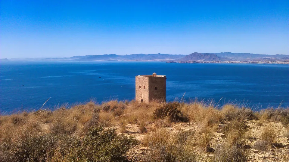 Torre de Santa Elena overlooking the Mediterranean at La Azohía